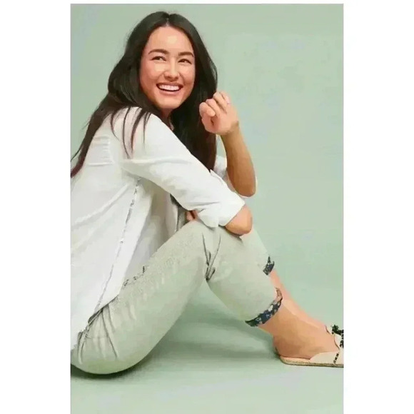 Anthropologie Chino Pants Size 26 Relaxed - Picture 3 of 10